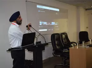 Mr. Jagjit Singh’, Chief People Officer PwC India, delivering Guest Lecture at RNBGU